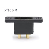 Amass XT90E-M plugs with holes for securing high current gold plated model aircraft connectors (5 pairs)