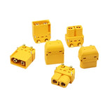 Amass XT60PW PCB Horizontal Plug-in High Current Aircraft Model Plug Connector (10 sets)