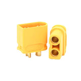 Amass XT60U Male and Female Yellow EU Certified Aircraft Model Power Battery Plug Connector (10 sets)