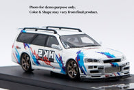 1/10 Lexan Clear RC Car Body Shell for R34 WAGON    190mm