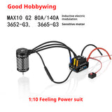 Hobbywing EzRun MAX10 G2 80A/140A Waterproof Brushless ESC with 3652/3665 G3