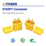 Amass XT60PT-M/F Male and Female PCB Soldering Version Connector for RC Battery/Charger/Brushless Motor (10 sets)