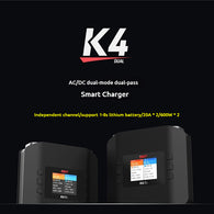 ISDT K4 1~8S Lithium Battery Smart Charger  AC 400W/DC 600W*2 Dual Mode Dual Channel