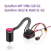 HobbyWing QuicRun WP 10BL120 G2 120A ESC 3652 3660 G2 Motor 2-4S