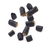 Amass MT Series MT60 Three-pin Plug Motor ESC Socket XT60 Upgraded Version 3 Hole Connector Black (10 sets)