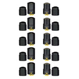 Amass MT Series MT60 Three-pin Plug Motor ESC Socket XT60 Upgraded Version 3 Hole Connector Black (10 sets)