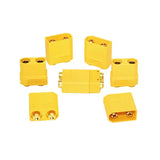 Amass XT90PB-M/F Male and Female PCB Vertical Welding Version High Current Power Model Airplane Plug Connector (5 pairs)