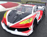 1/8 Lexan Clear RC Car Body Shell for ZONDA GT  325mm