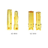 Factory Wholesale Amass 2.0/3.0/3.5/4.0/5.0/5.5/6.0/6.5/8.0mm 24K Real Gold Full Series Banana Head Gold Bullet Banana Connector (20 sets)