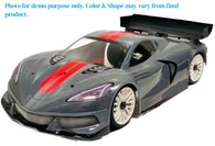 1/8 Lexan Clear RC Car GT Body Shell  for C8 GT with WB325mm