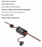 Hobbywing UBEC 10A-CAR 2-6s Input voltage 6.0/ 7.4/8.4V adjustable water proof