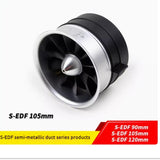 HSDJETS S-EDF 90/105/120mm Half Metal Electric Ducted Fan for RC Jet Airplane