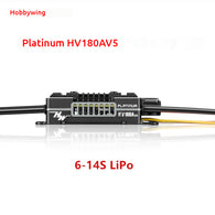 Hobbywing Platinum Pro 180A HV V5 Brushless ESC for electric helicopters and fixed-wing aircraft