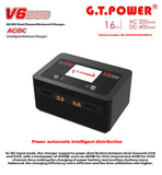 G.T.Power V6 DUO AC 200W DC 400W 2X16A Battery Charger Discharger for 1-6S Lipo