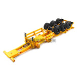 1/14 40ft 3 axle electric support leg skeletal container chassis and 20" container combo