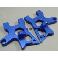 Alloy Front Bulkhead for White Wolf Drift Car - Blue