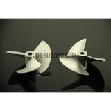 32xP1.8, CNC 3-blade Aluminum CW Propeller for 4mm shaft RC Boat