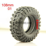 RC 1:10 Rock Climbing Car Racing Tires Tyre 1.9" 102mm1 PCS for RC4WD F350 SCX10