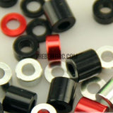 1/10 RC crawler puch rod spacer 6mm diameter bore 3mm thick 1mm black