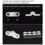 Plastic Arch Fastener for RC Airplane (L20xW4xH6mm)