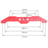 High Quality CNC Metal Servo Rudder Mount Set with Double Arm for Two Servos