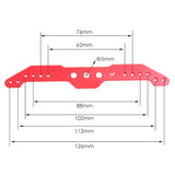 High Quality CNC Metal Servo Rudder Mount Set with Double Arm for Two Servos