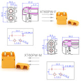 Amass XT60PW Plug Connector Male & Female For RC Battery 1 Pair