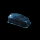 1/10 Lexan Clear RC Car Body Shell for M-chassis MINI RENAULT CLIO WB 225mm