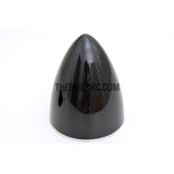 3.25" / 82.55mm Bullet Shape Carbon Fiber Spinner with Aluminium Backplate (Sharp)