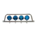 110mm x 16mm x 28 mm Front Bar Lights TAMIYA Mercedes-Benz Actros Compatible (Four Round Light Set)