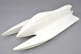 30.5" RC EP Fiberglass Epoxy F1 Racing Outrigger Boat Hull - White