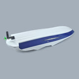 37" RC EP Epoxy Fiberglass Princess Scale Cruiser ARR Boat Hull (Hardware Pre-installed) - White / Blue