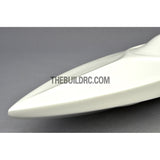 26" RC EP Deep-Vee IMPLUSE Epoxy Fiberglass Anti-Turnover Mono Racing Boat Hull - White