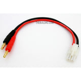 180mm 14 AWG Charge Cable w/ Male Standard Tamiya Connector <-> 4mm Banana Plug