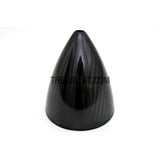 3.5" / 88.9mm Bullet Shape Carbon Fiber Spinner with Backplate (Round)