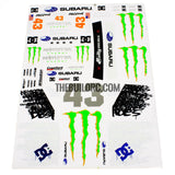 1/10 RC Car Monster Energy Ken Block DRIFT Self Adhesive Body Decals