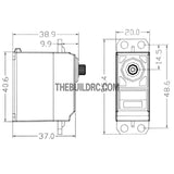 Eurgle 39.2g >=5.0 Kgf.cm High Torque Standard Servo