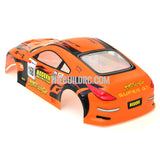 1/18 Nissan Fairlady Analog Painted RC Car Body With Rear Spoiler (Orange)