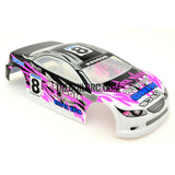 1/18 Lexus Analog Painted RC Car Body with Rear Spoiler (Purple/Black)