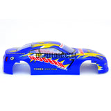 1/18 Nissan Skyline Analog Painted RC Car Body with Rear Spoiler (Blue/Gold)