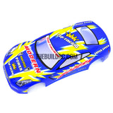 1/18 Nissan Skyline Analog Painted RC Car Body with Rear Spoiler (Blue/Gold)