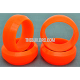 1/10 RC Car Rubber Diamond Cut 0 Degree DRIFT Tires (4pcs) - Orange