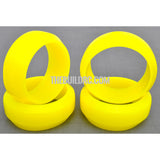 1/10 RC Car Rubber Diamond Cut 0 Degree DRIFT Tires (4pcs) - Yellow