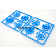 1/10 RC Car Wheel Spoke Set (Light Blue)