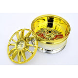 1/10 RC Car 26mm Metallic Plate 12 Removeable Spoke Wheel 4pcs - Gold