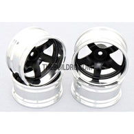 1/10 RC Car 5 Spoke 12mm Offset  26mm Alloy CNC Sports Wheel Rim (4pcs)