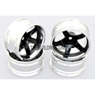 1/10 RC Car 5 Spoke 9mm Offset  26mm Alloy CNC Sports Wheel Rim (4pcs)