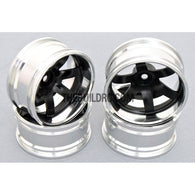 1/10 RC Car 6 Spoke 12mm Offset  26mm Alloy CNC Sports Wheel Rim (4pcs)