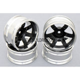 1/10 RC Car 6 Spoke 9mm Offset  26mm Alloy CNC Sports Wheel Rim (4pcs)