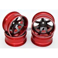 1/10 RC Car 7 Spoke 12mm Offset  26mm Alloy CNC Sports Wheel Rim (4pcs)